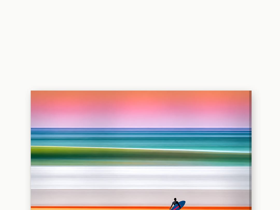 Sherbet Sky Surfer canvas