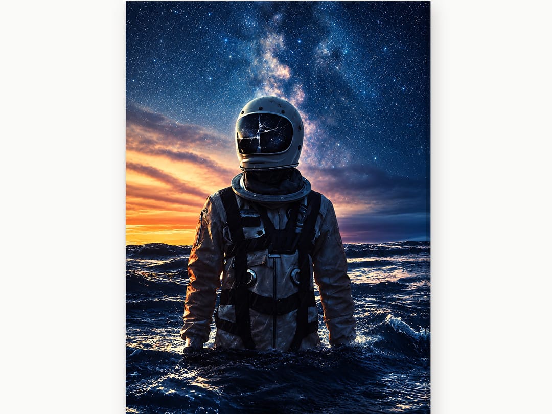 Splashdown at Dusk canvas