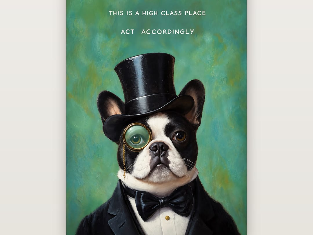 Top Hat and Monocle poster