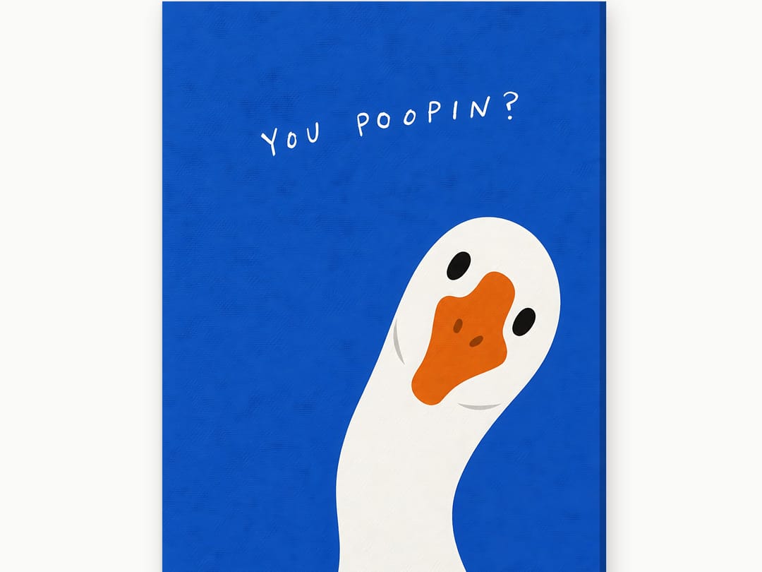 The Nosy Goose canvas