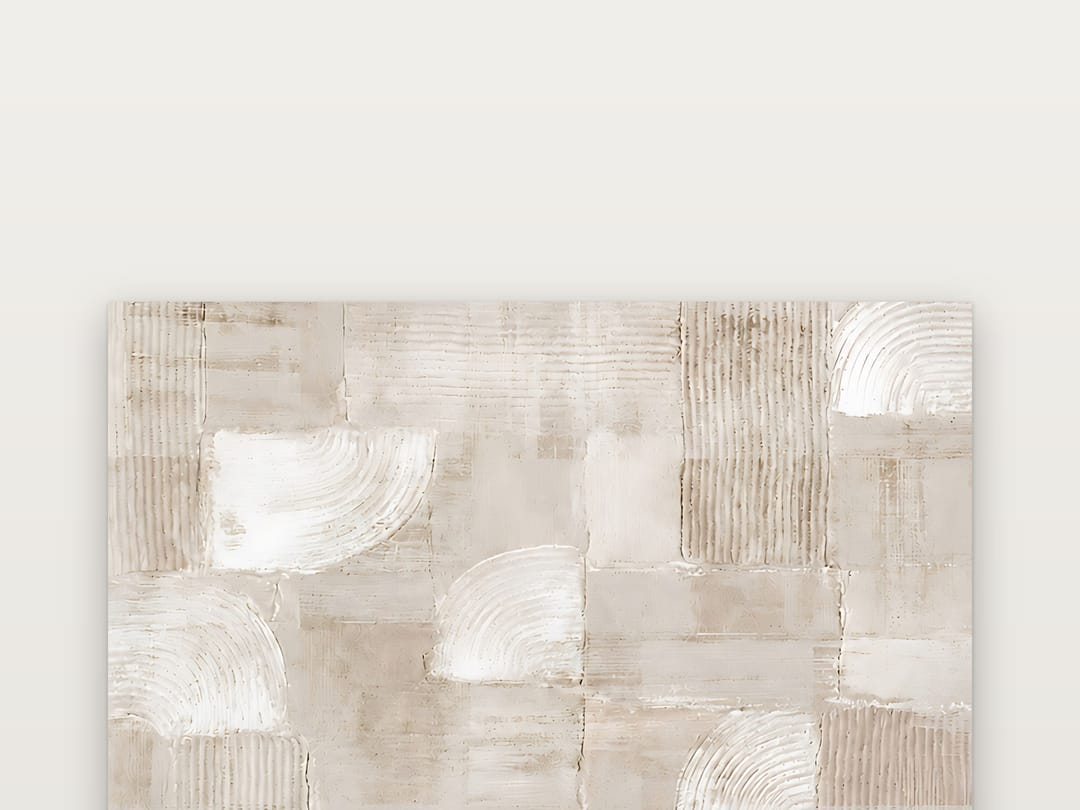 Combed Plaster Arcs poster