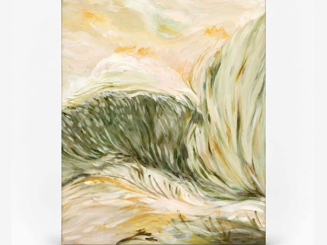 Sage and Honey Wave canvas