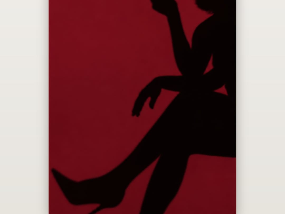 Crossed Legs in Scarlet poster