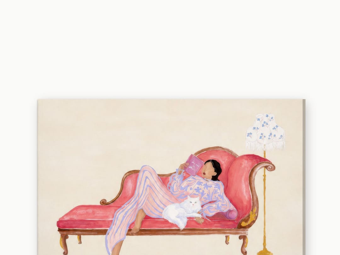 Heels Off, Book Open canvas