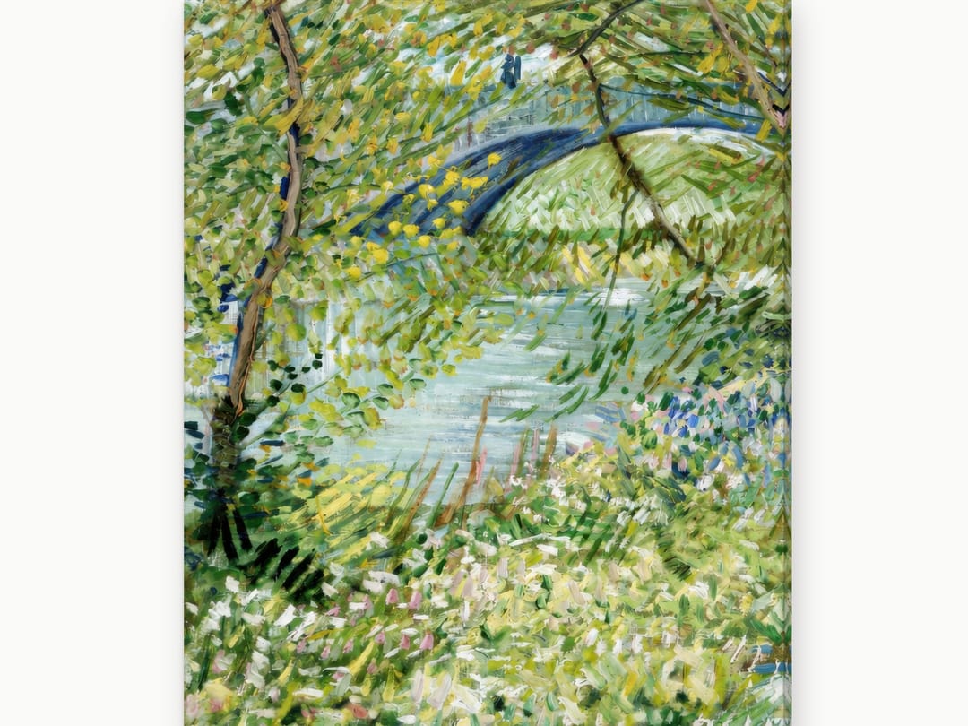 Blue Bridge, Green Veil canvas