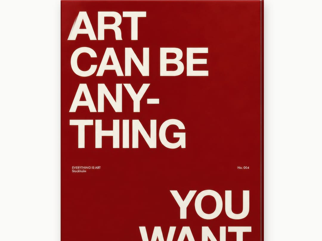 Oxblood Manifesto canvas