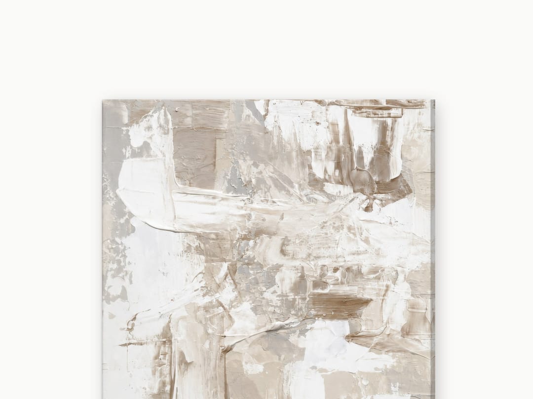 Oat and Chalk Impasto canvas