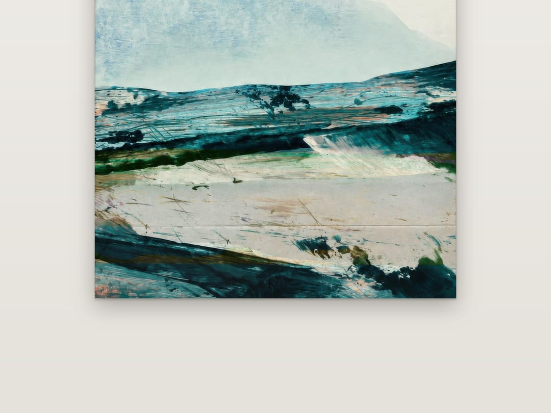 Teal Moorland Haze poster