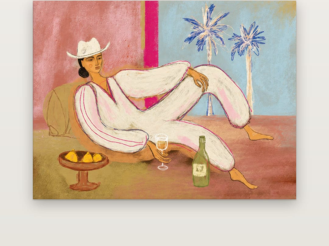 Wine Under Blue Palms poster