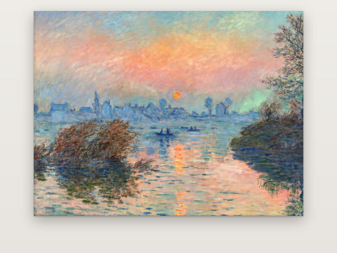 Riverside Rooftops at Dusk poster