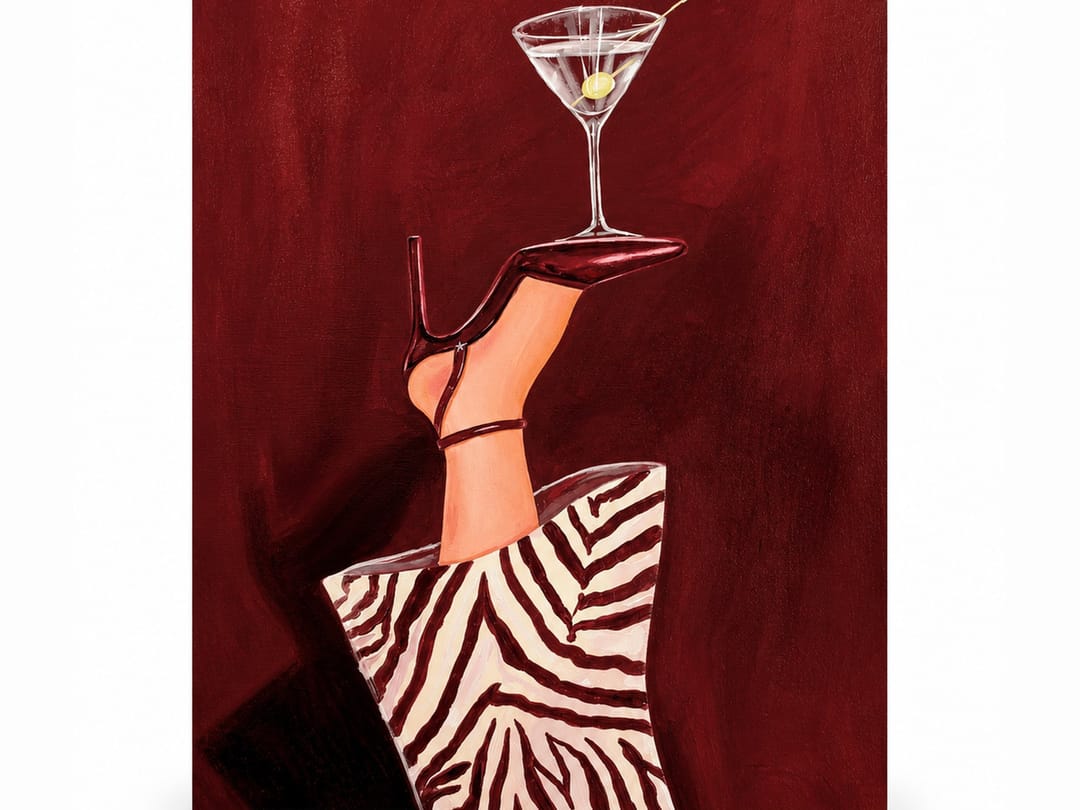 Stiletto Martini Balance canvas