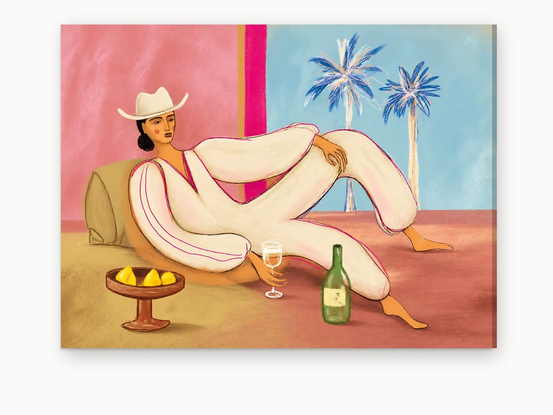 Siesta by the Palms canvas