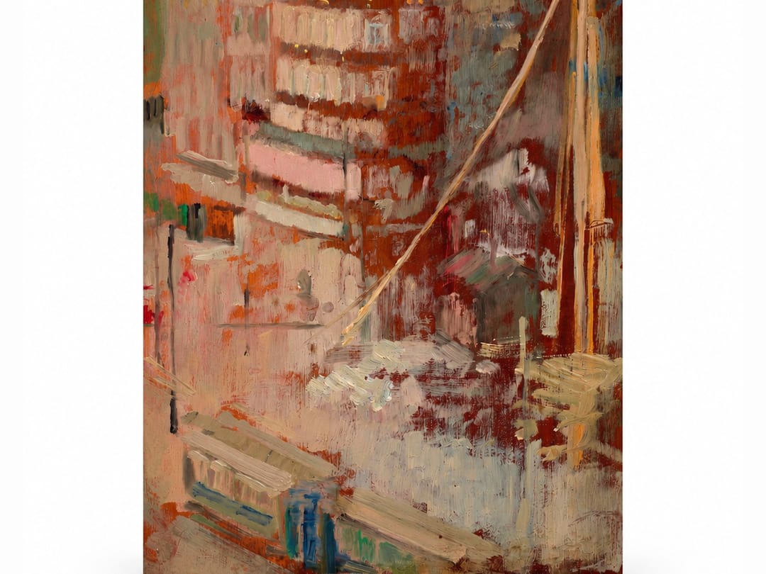Rust Red Harbour canvas