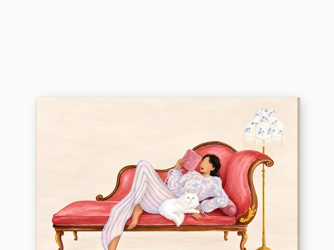 Afternoon on the Chaise canvas