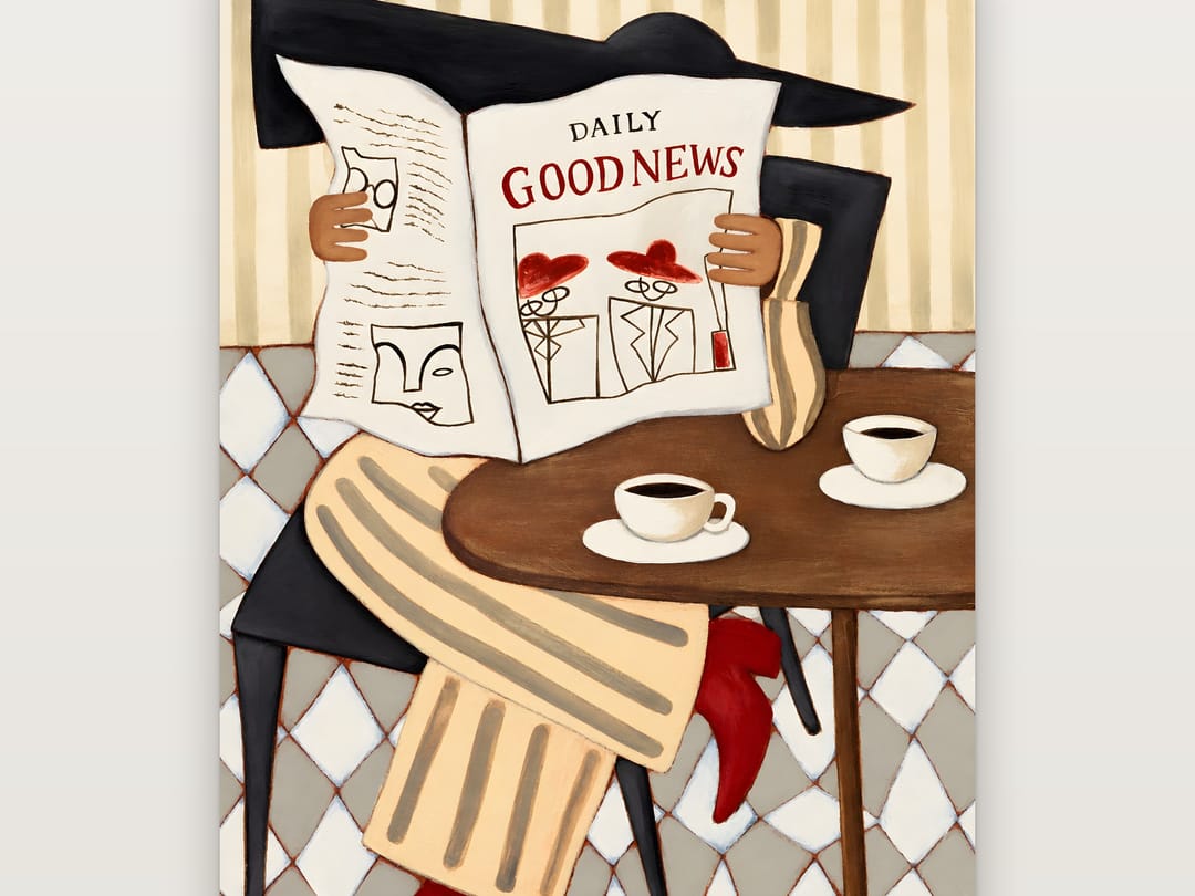 Morning Paper and Coffee poster