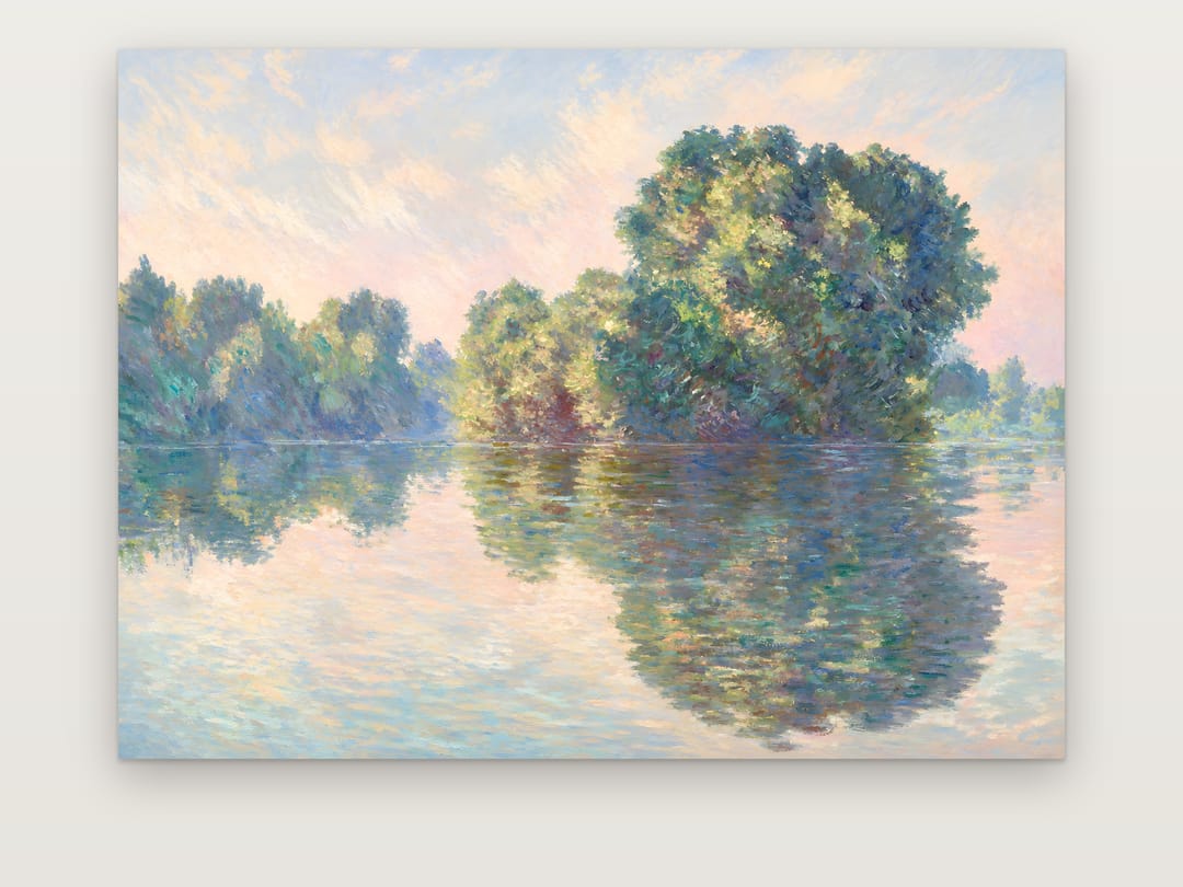 River Island at Dawn poster