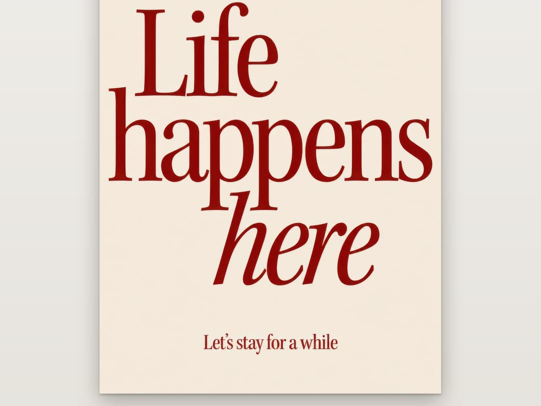 Life Happens Here poster