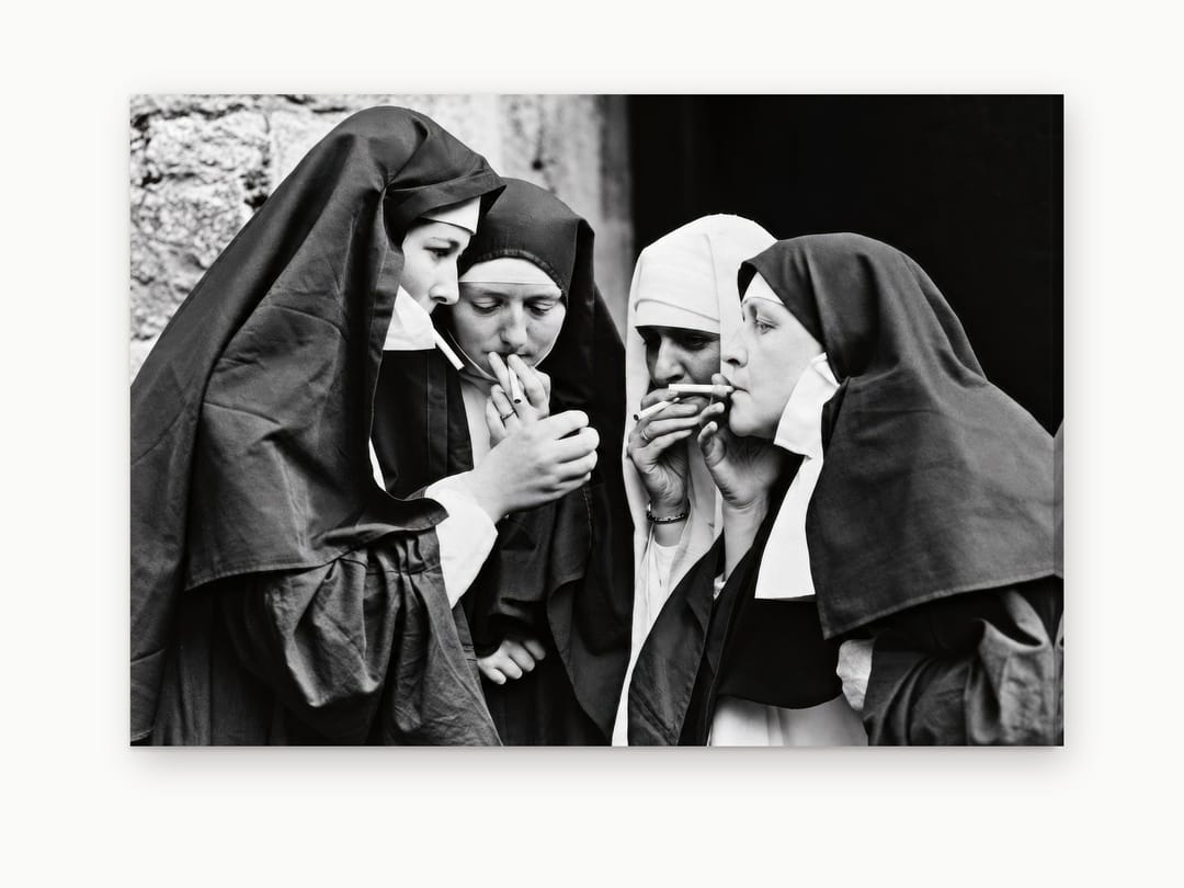 Holy Smoke Break canvas