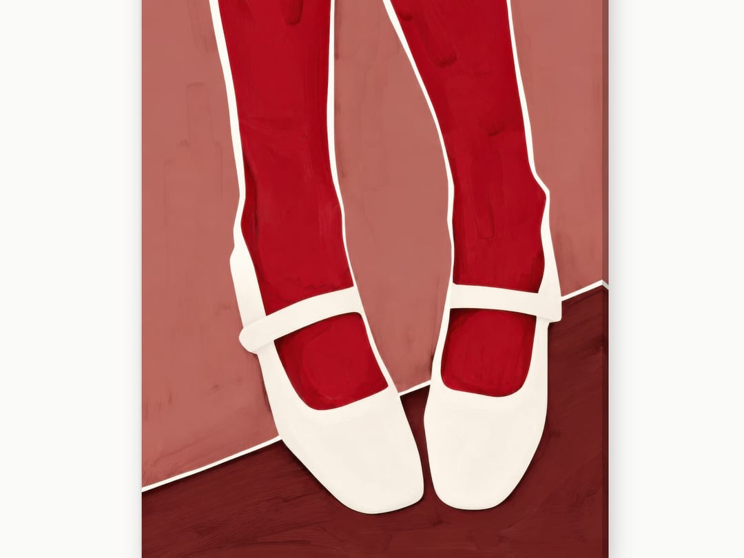 Ivory Mary Janes canvas