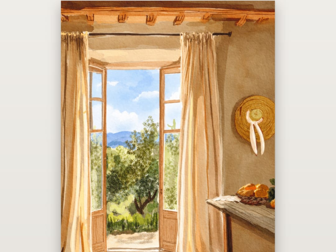 Olive Grove Doorway poster