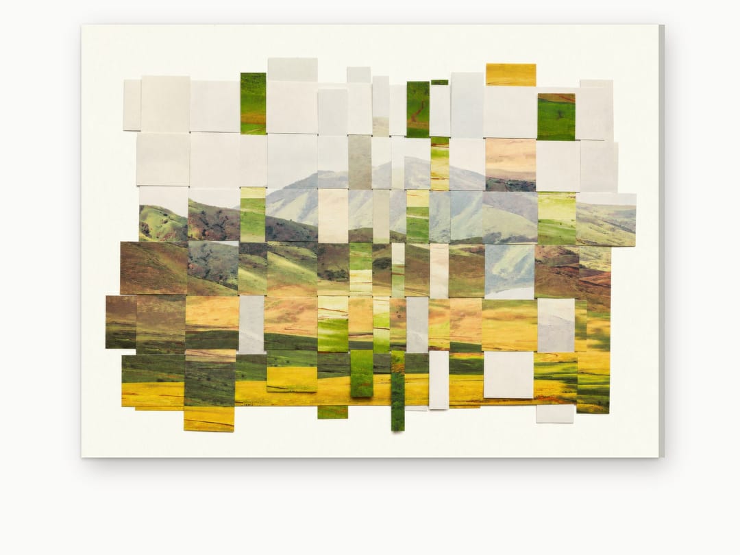Woven Hillside Squares canvas