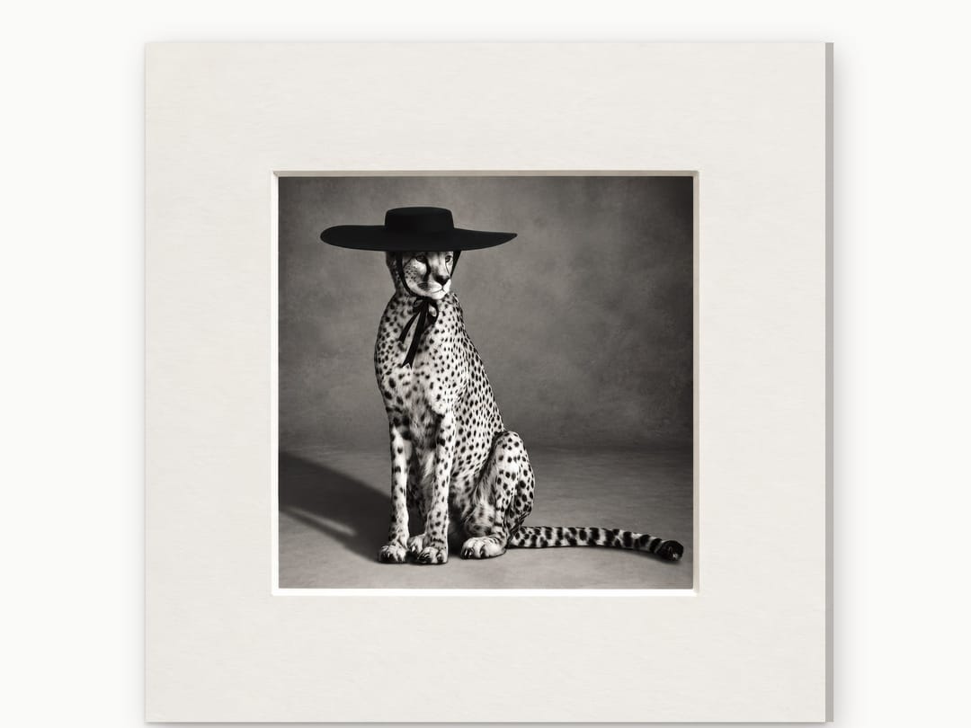 Wide Brim Cheetah canvas