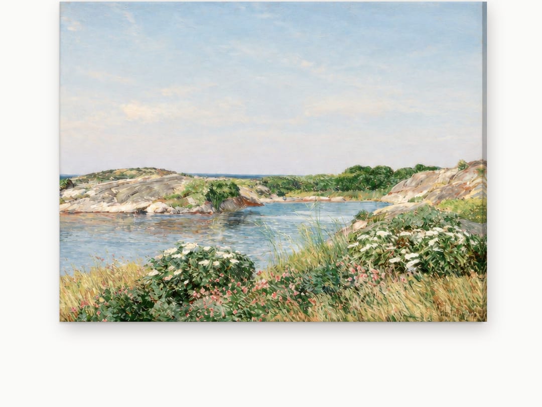Rose-Lined Granite Inlet canvas