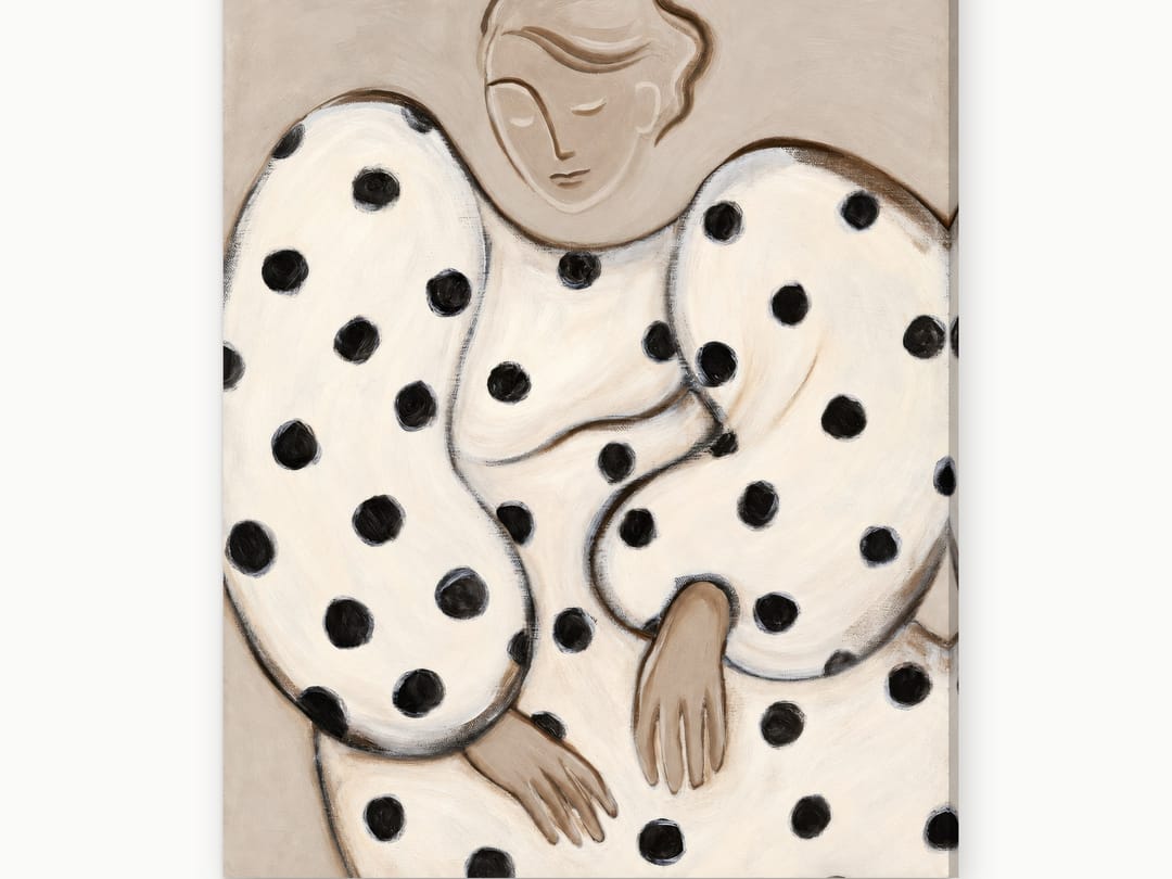 Polka Dot Reverie canvas