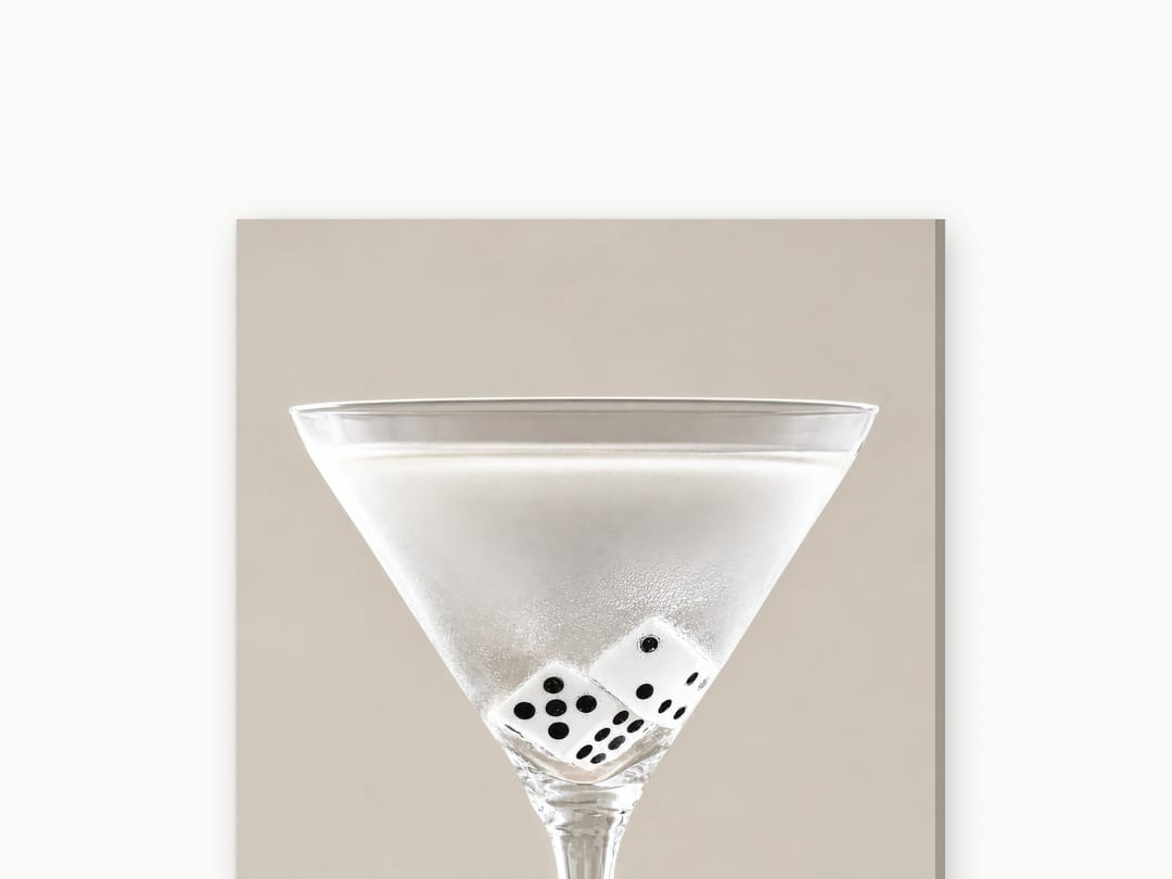 Lucky Roll Martini canvas