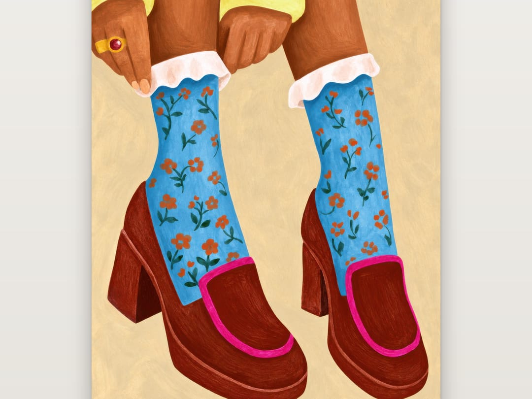 Ruffle Socks and Loafers poster