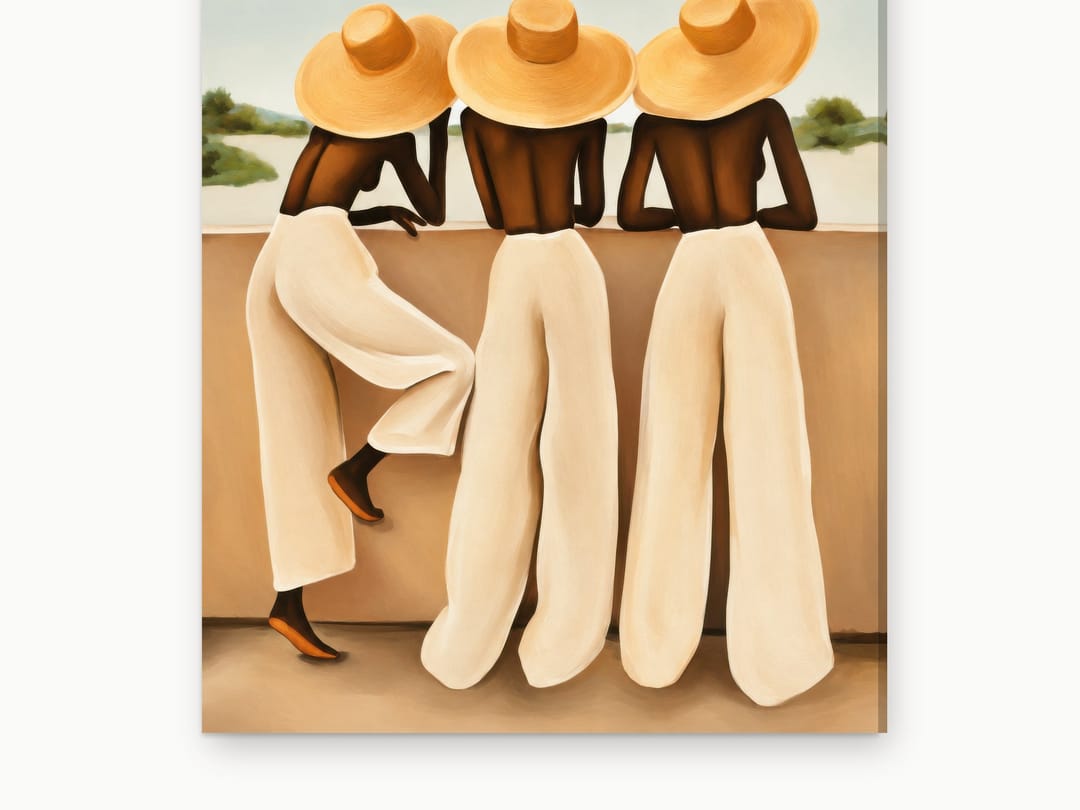Sea Wall Trio canvas