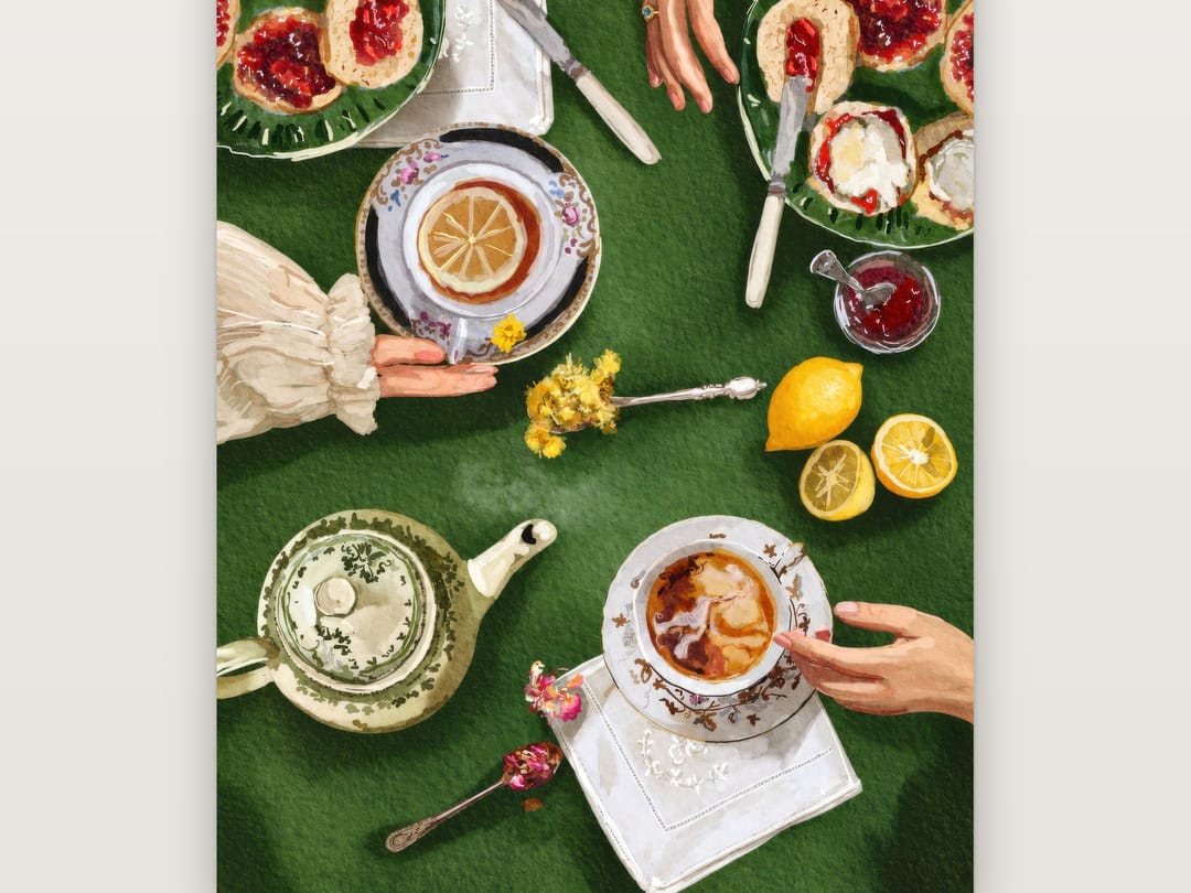 Scones and Lemon Tea poster