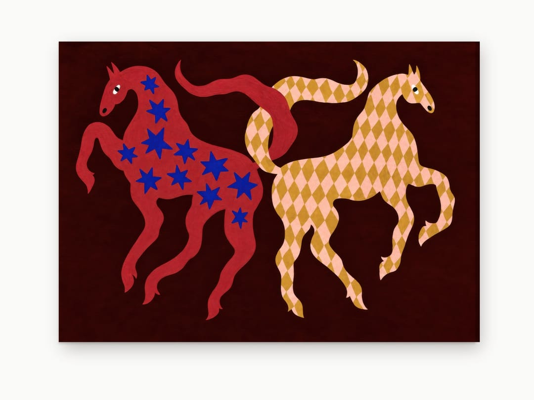 Prancing Stars and Diamonds canvas