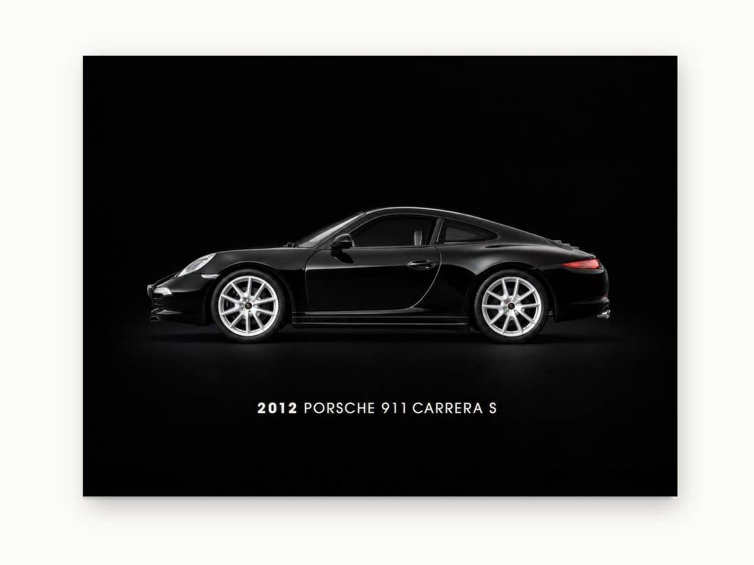 Gloss Black Coupe Profile canvas