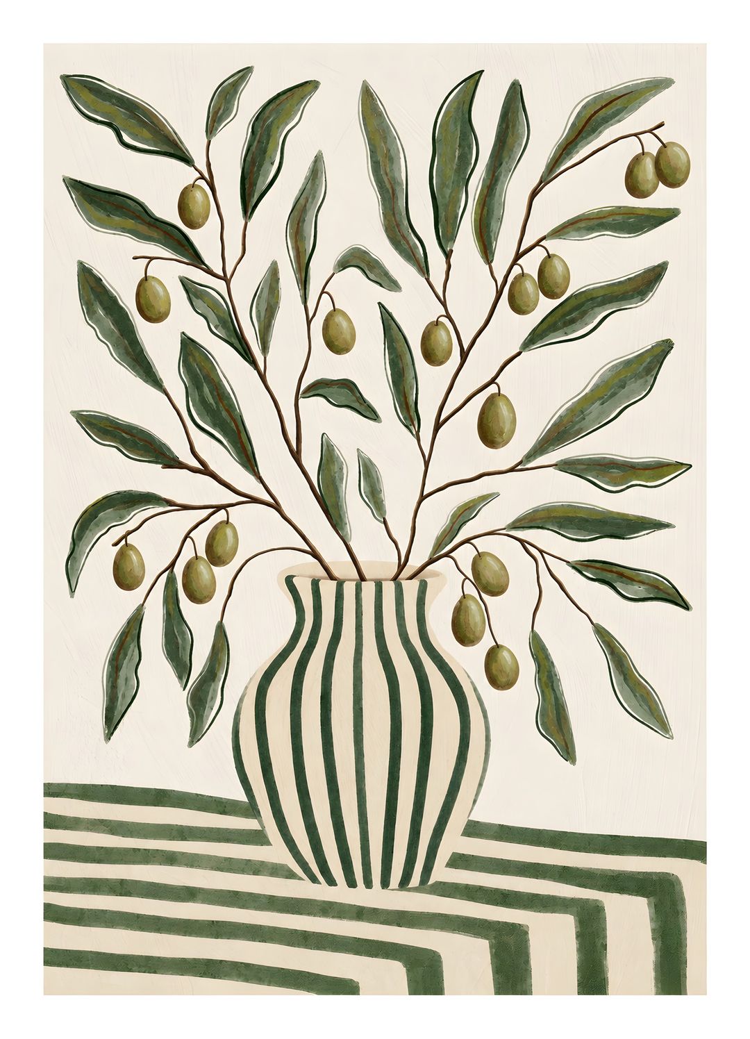 Olive Harvest Vase