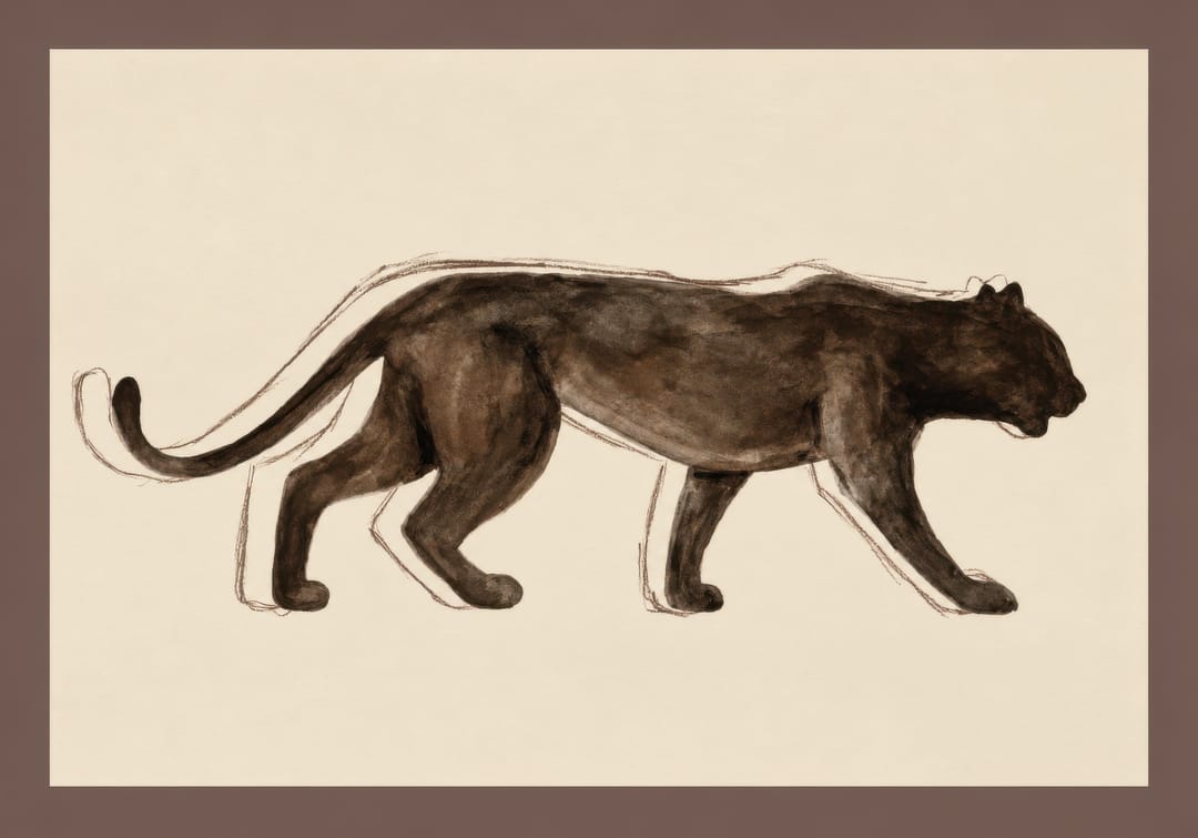 Panther Mid-Stride