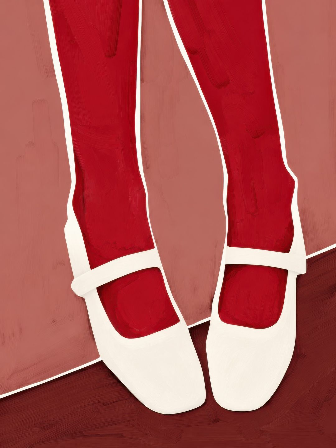 Ivory Mary Janes