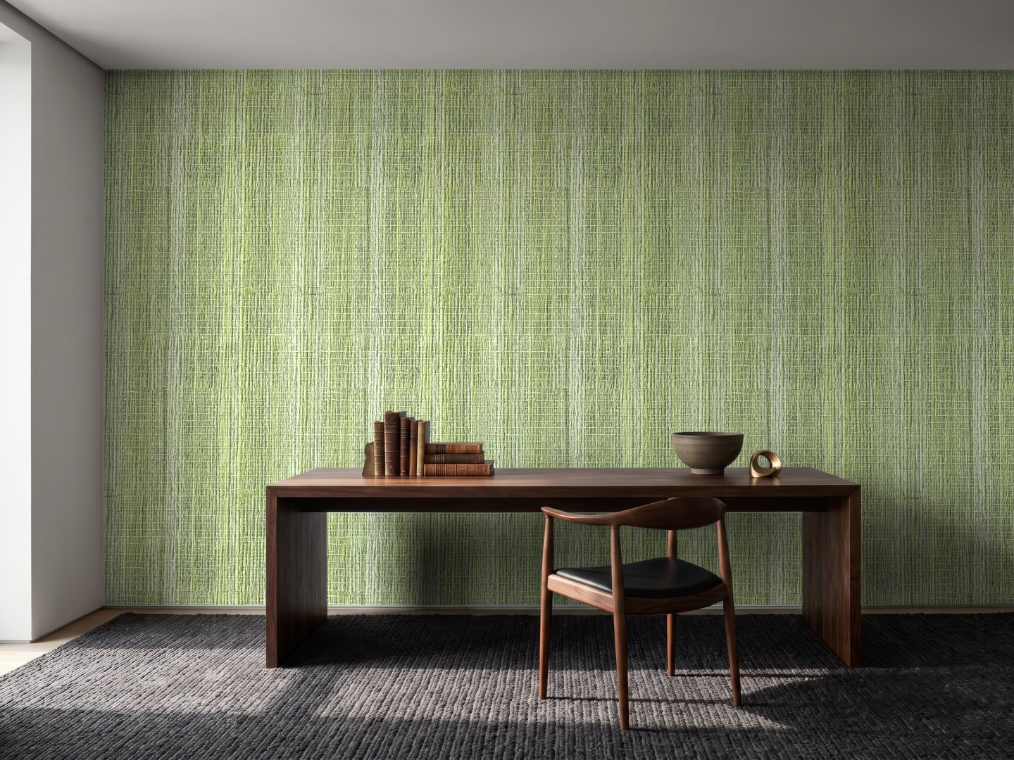 Golden Oak Panels wallpaper