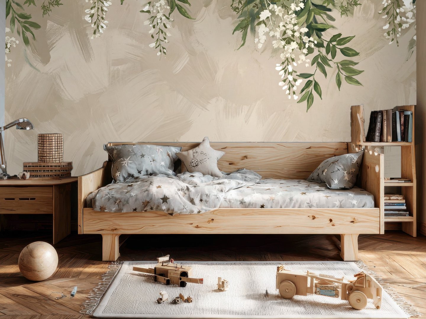 Wisteria Cascade mural