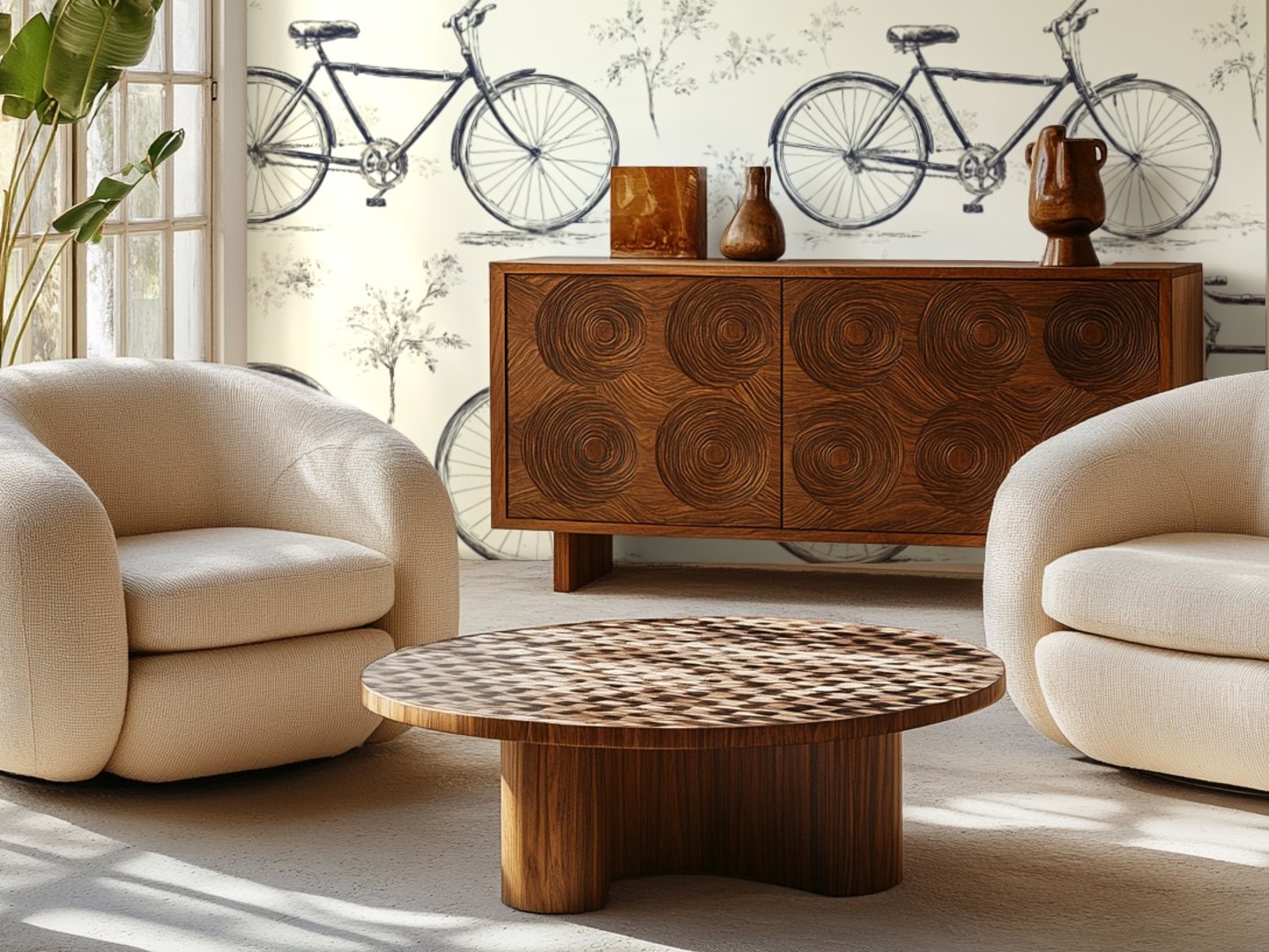 Vintage Cycle Sketch wallpaper