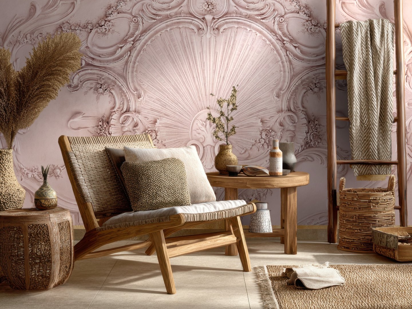Baroque Shell mural