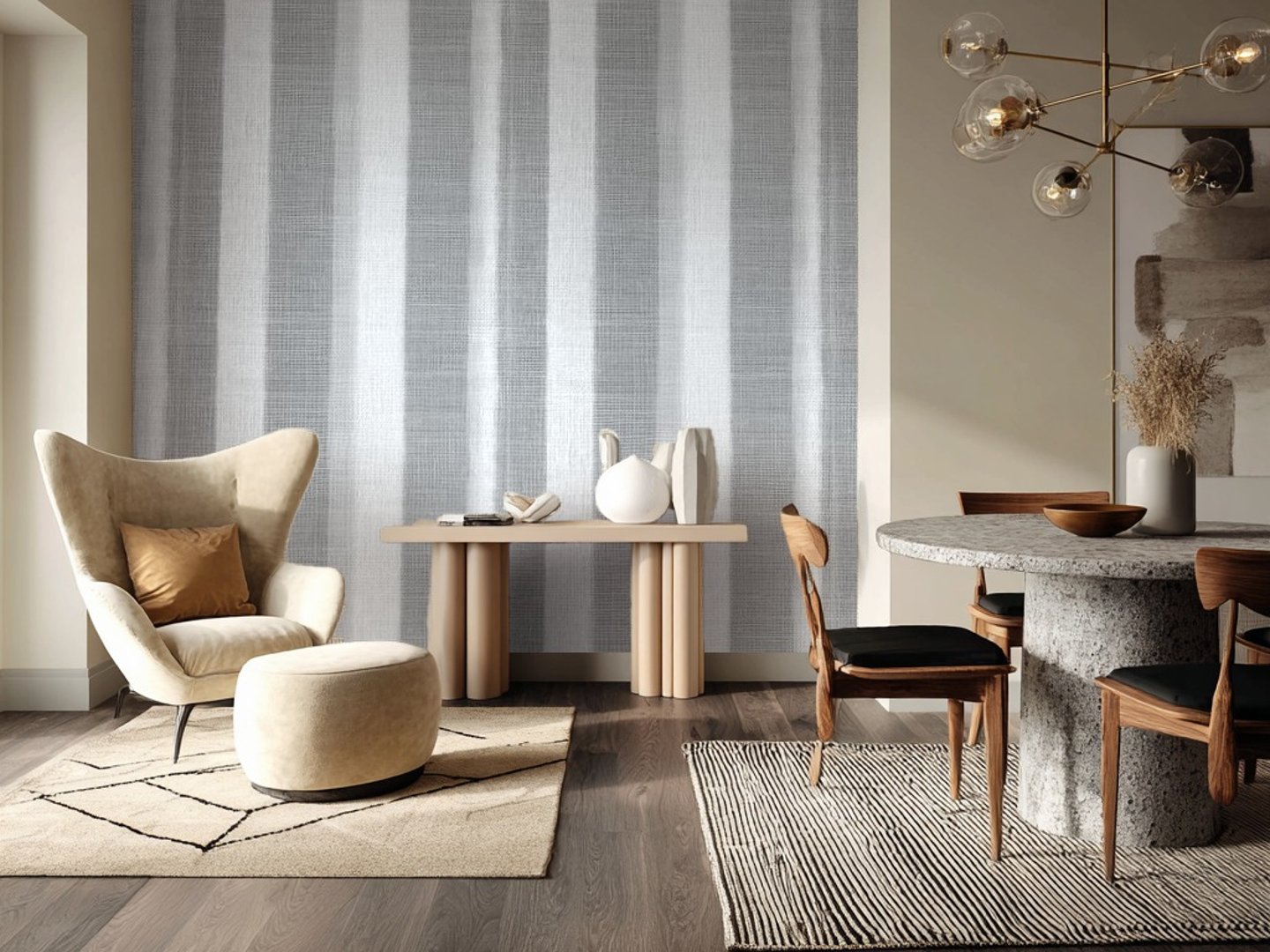 Sandstone Stria wallpaper