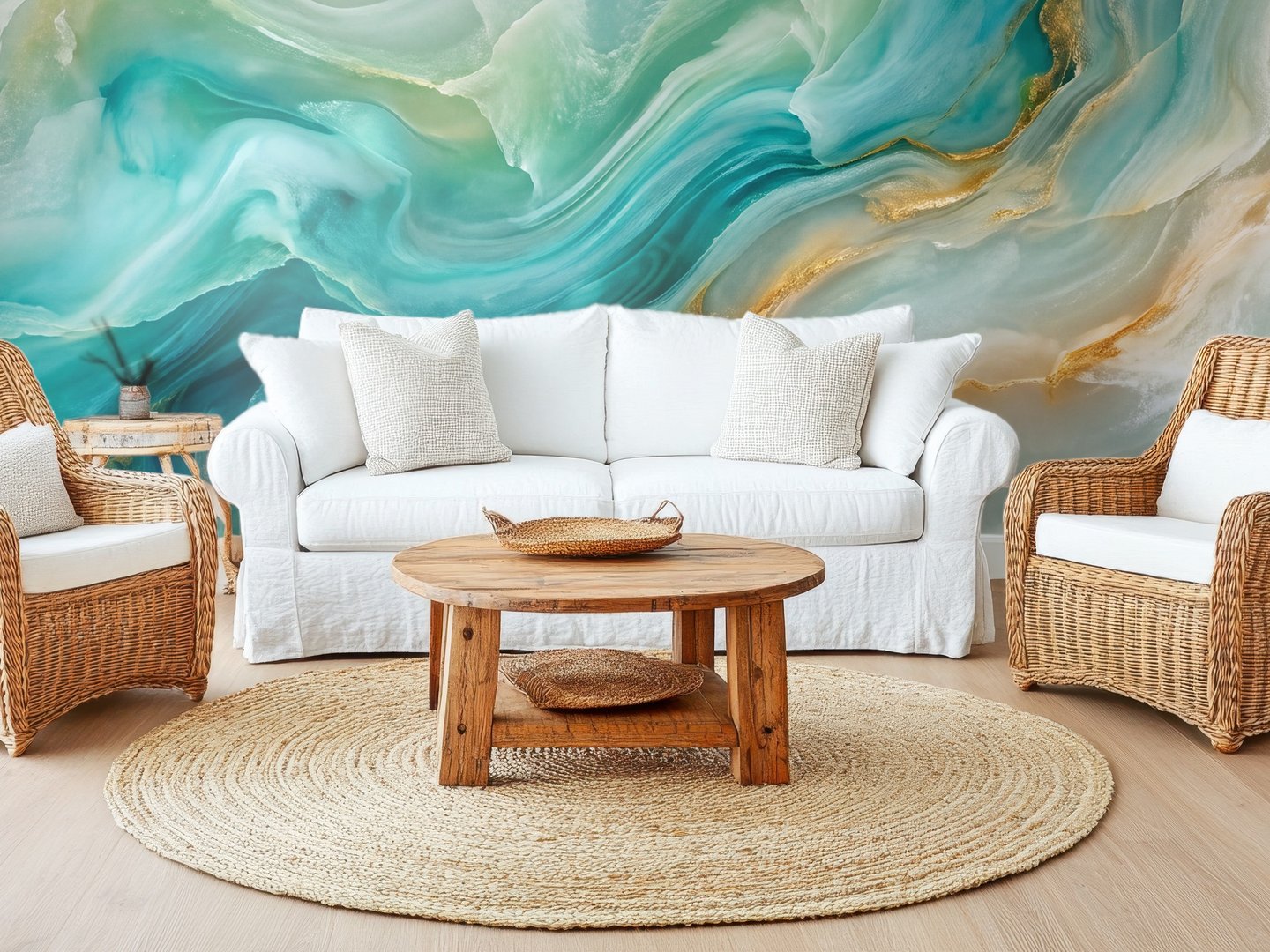 Opalescent mural