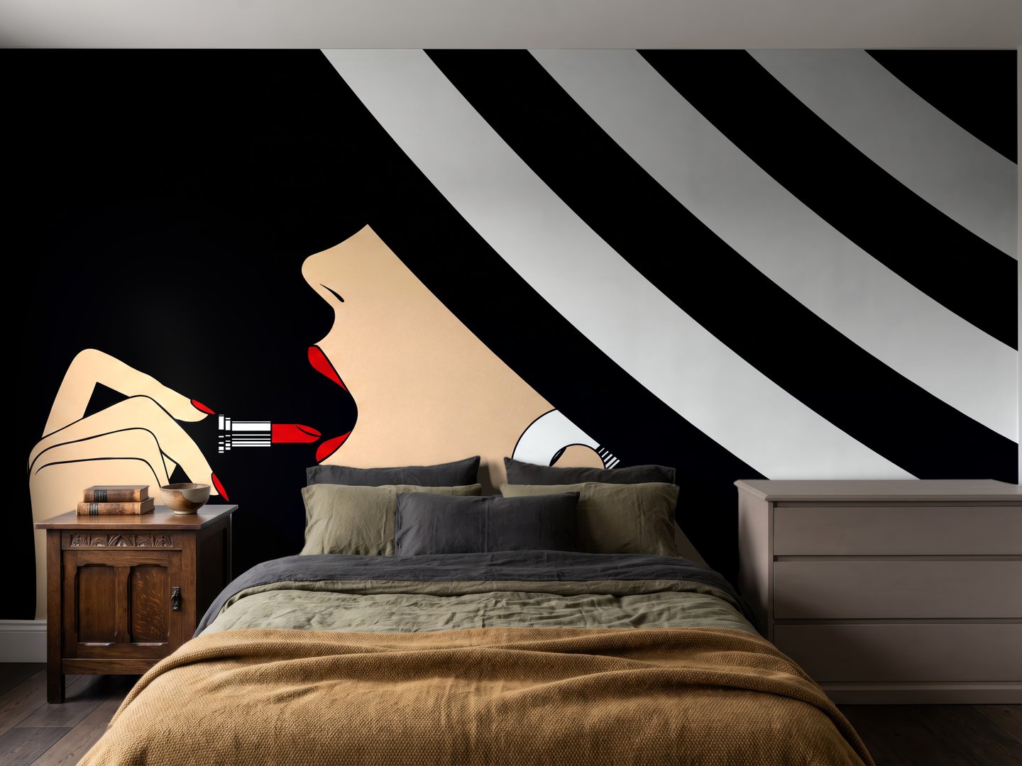 Onyx Silhouette mural