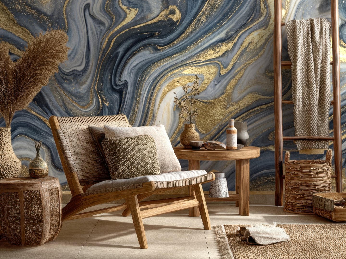 Marbling mural