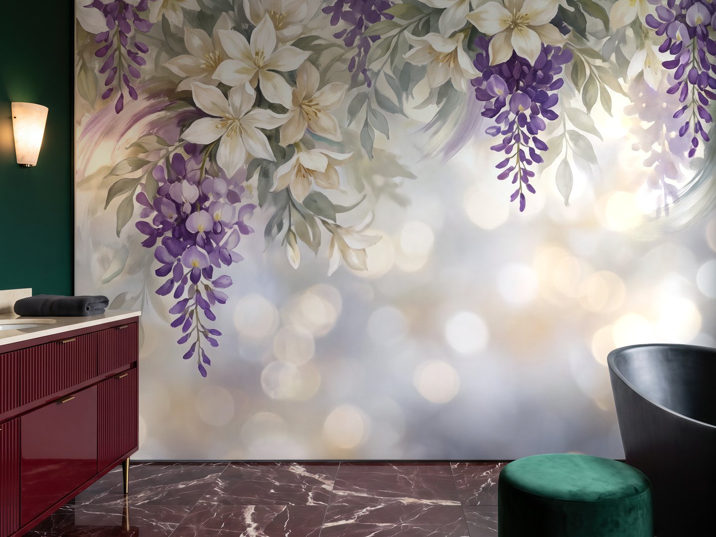 Wisteria Glade mural