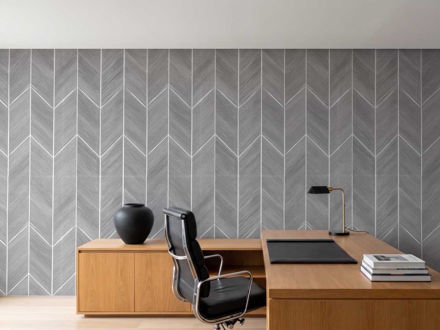 Oak Chevron Parquet wallpaper