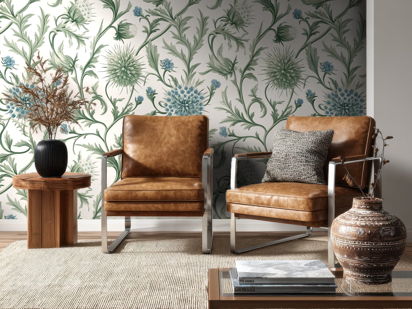 Thistle Harmony wallpaper
