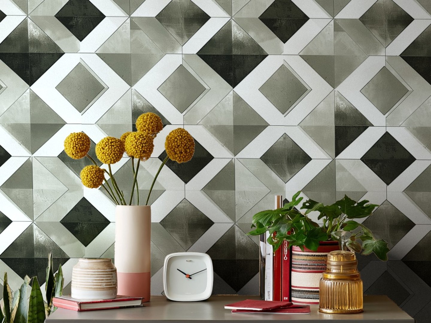 Sunset Geometric wallpaper