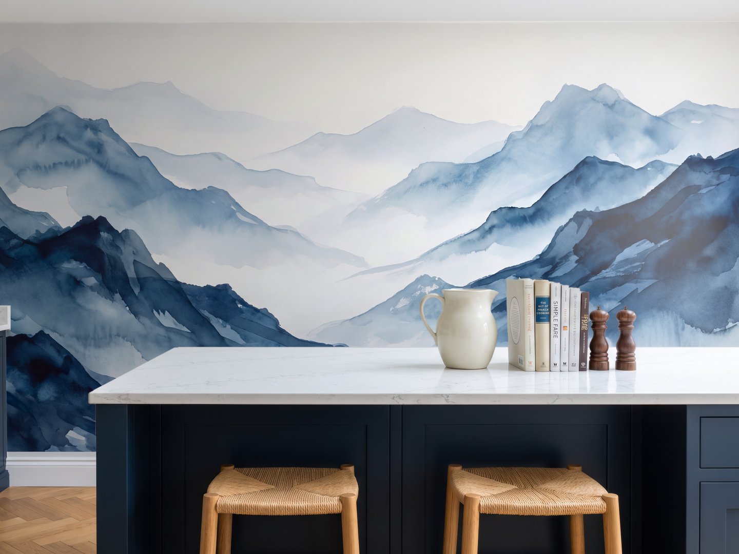 Mistvale Peaks mural